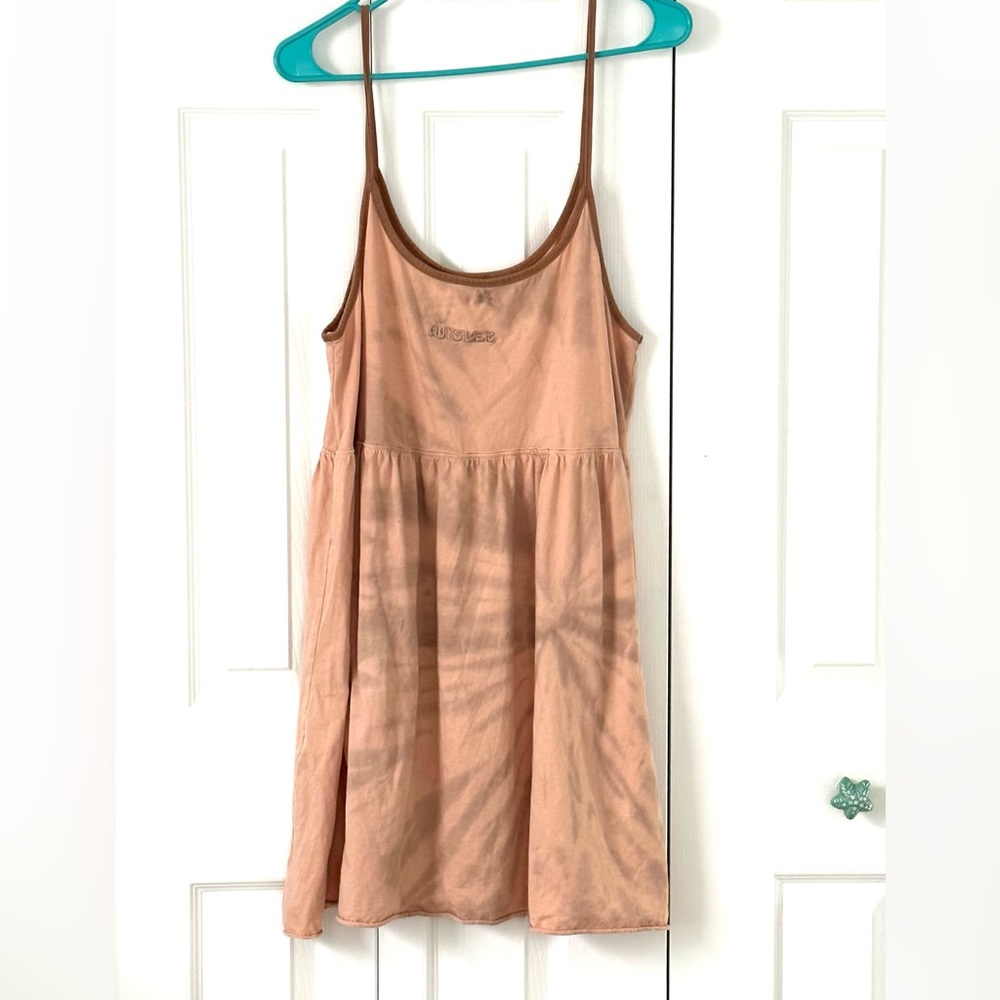 Quicksilver Cotton Tie Die Skater Dress SZ Lg